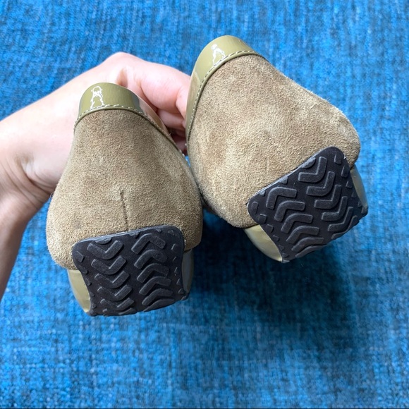 Gentle Souls Iso Block Suede Leather Slip On Flats